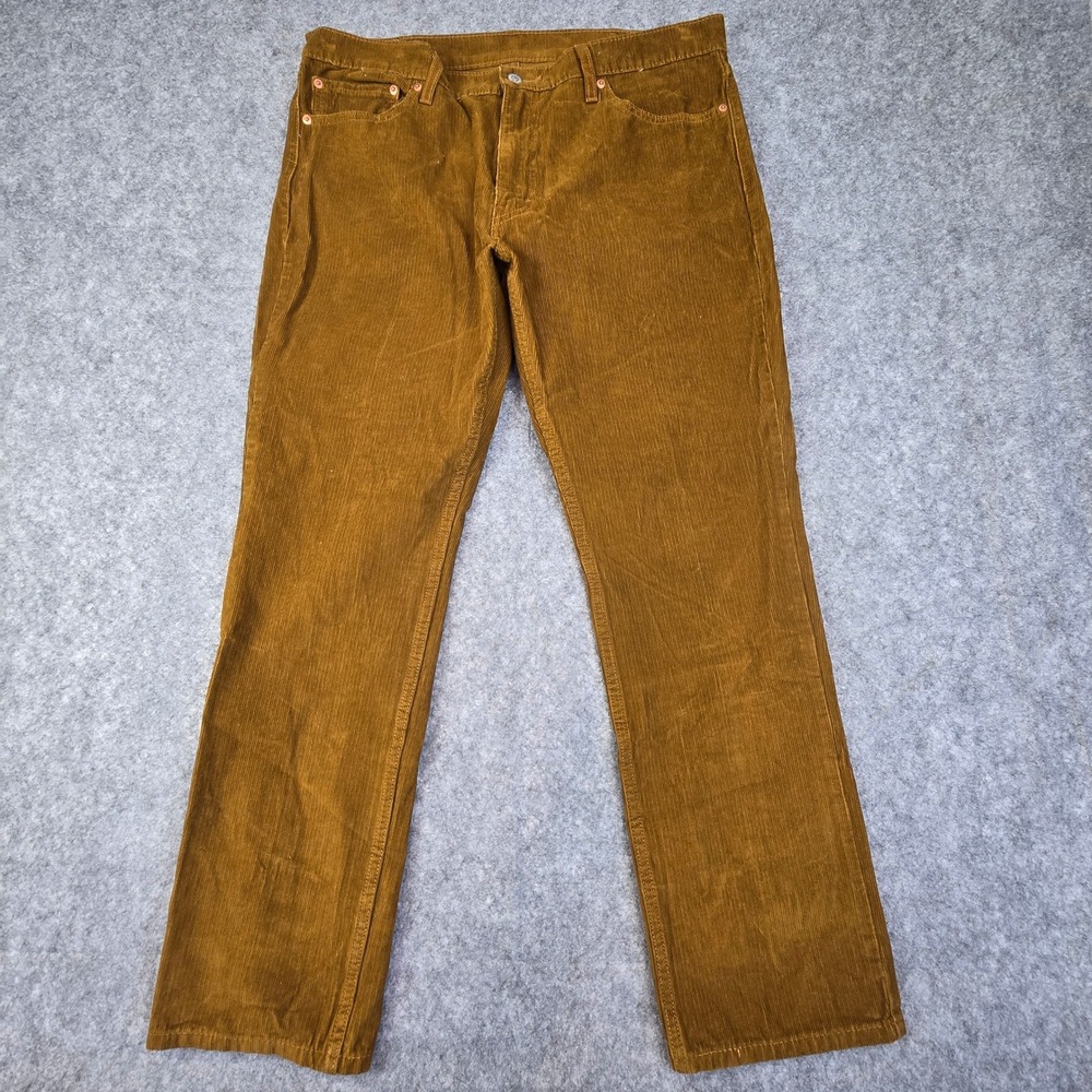 Levis 511 Slim Fit Corduroy Pants Mens 38x30 Brown Tobacco 04511-1426 Excellent